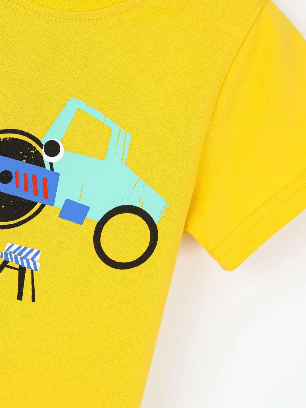 Children's Construction Vehicle Print T-Shirt and Shorts Set, image 4