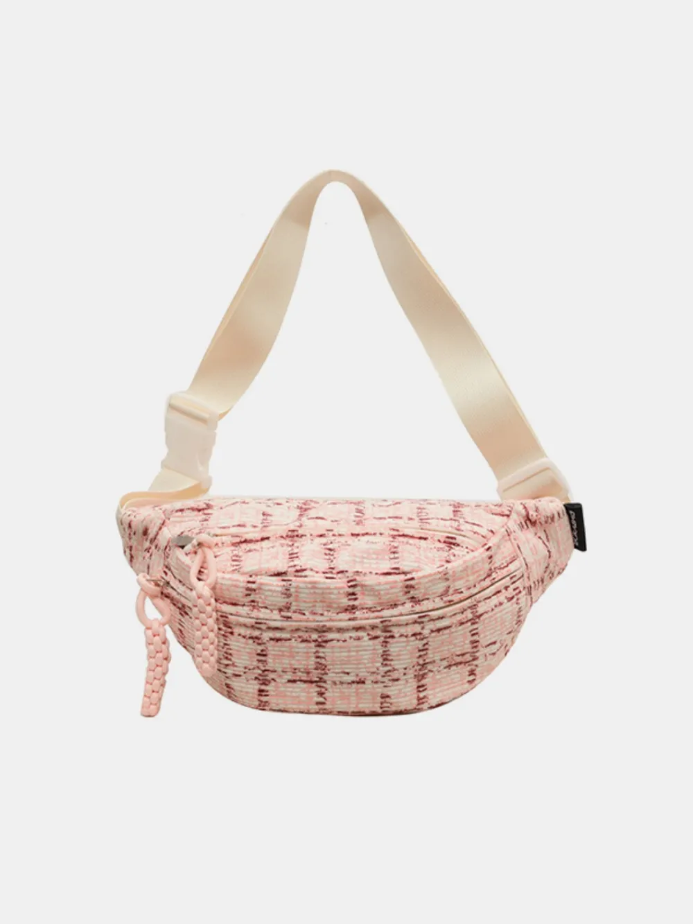 Contrast Plaid Polyester Crossbody Bag, image 4