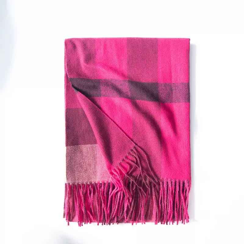 Plaid Tassel Scarf, image 2