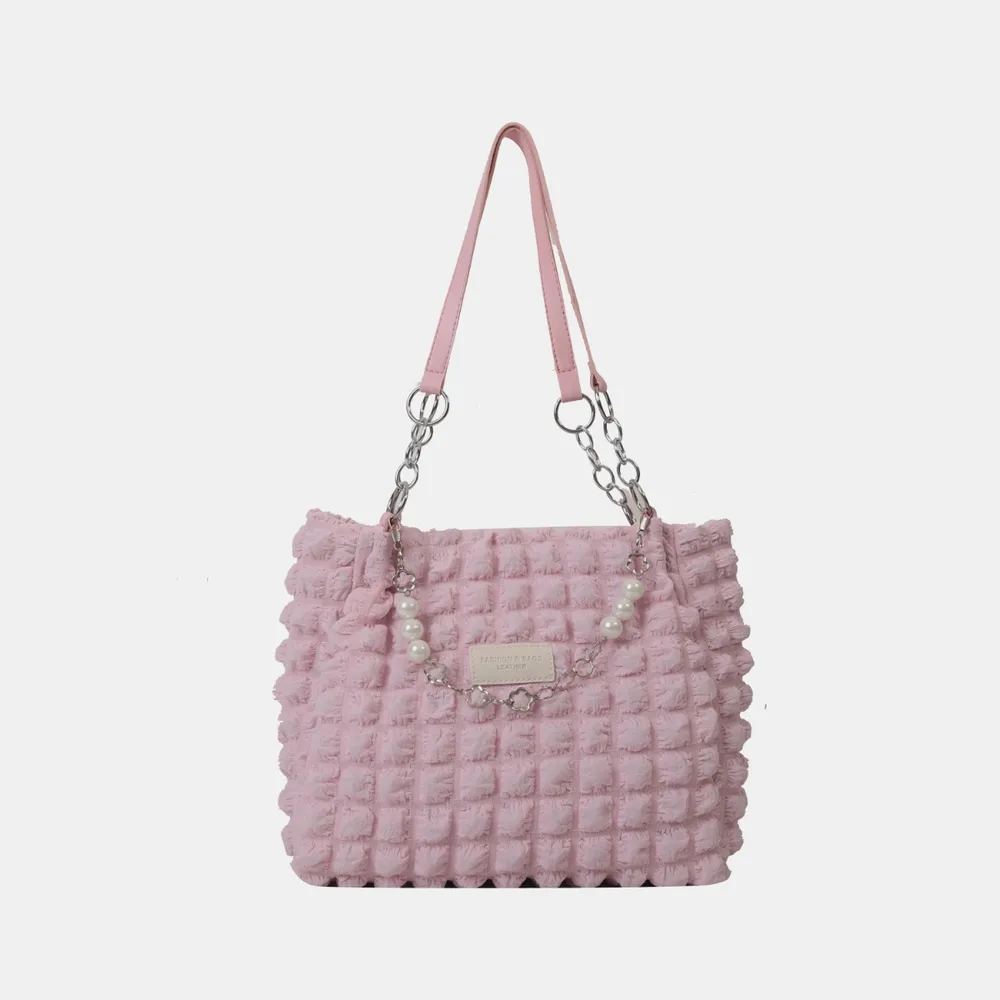 Bubble Textured Tote Bag, image 17