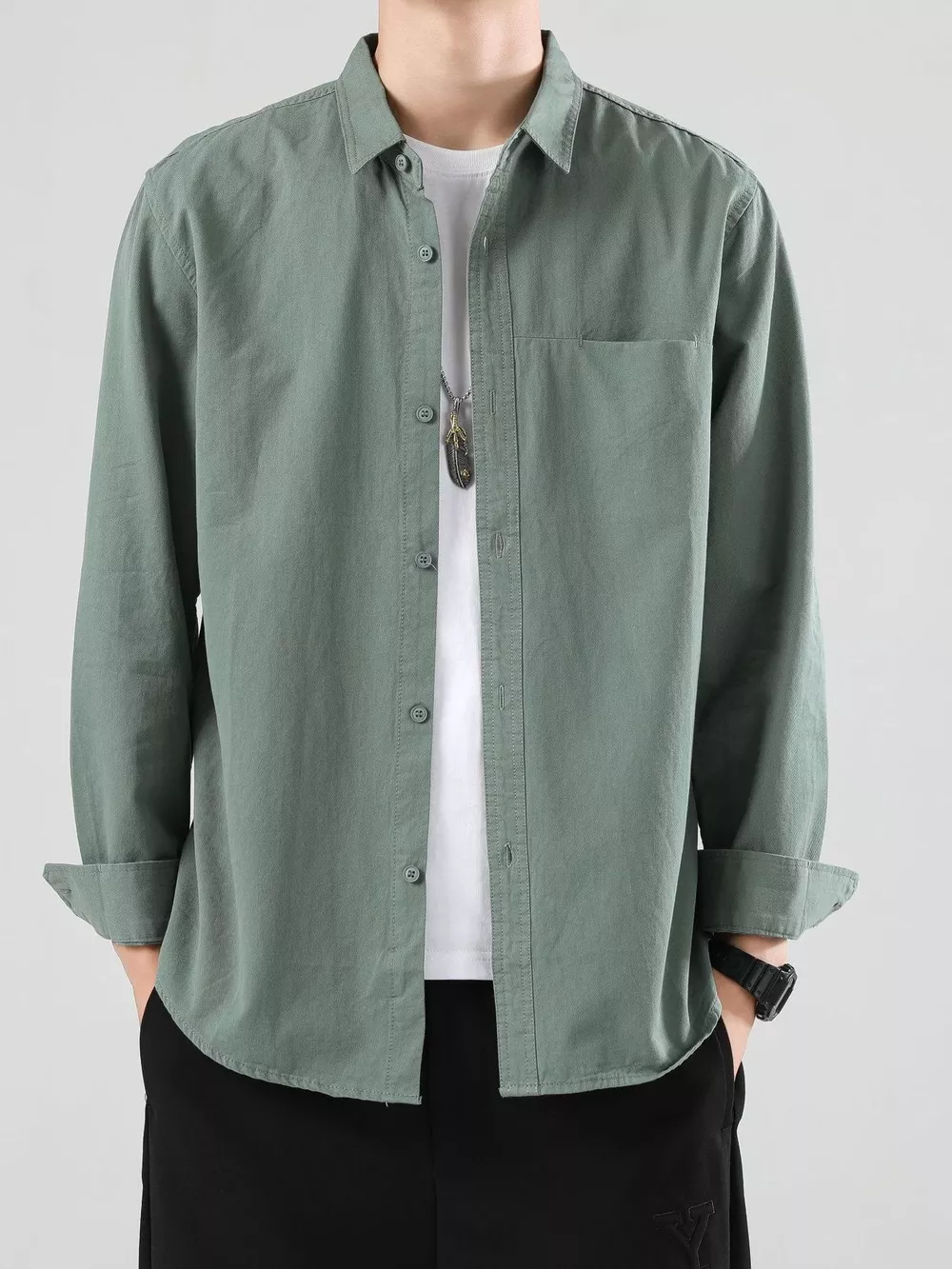 Men's Full Size Button-Up Casual Shirt Plus Size, image 7