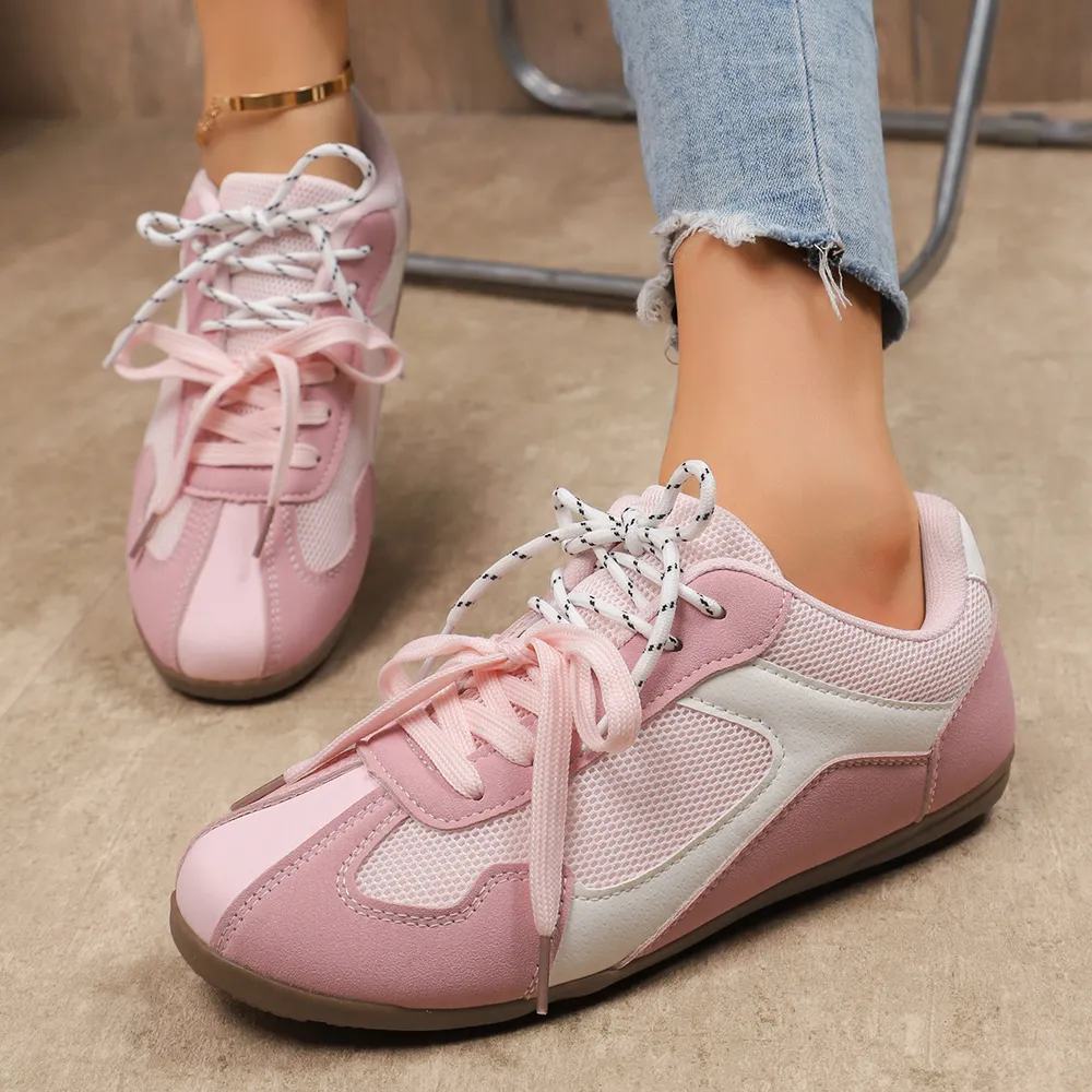 Round Toe Platform Sneakers, image 4