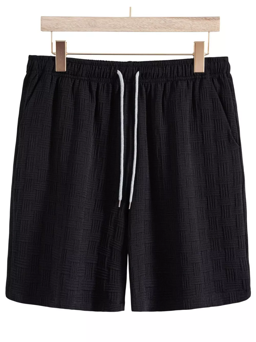 Men's Textured Drawstring Shorts, image 5