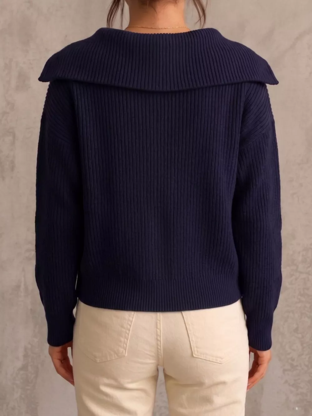 Zip Up Dropped Shoulder Cardigan, image 18