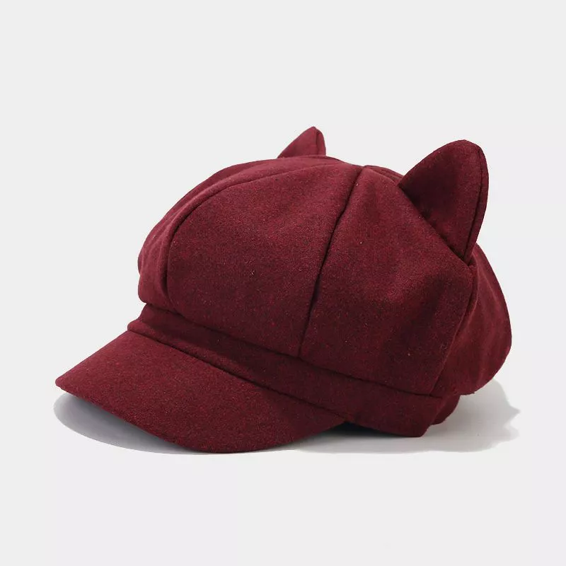 Cat Ear Newsboy Hat, image 10