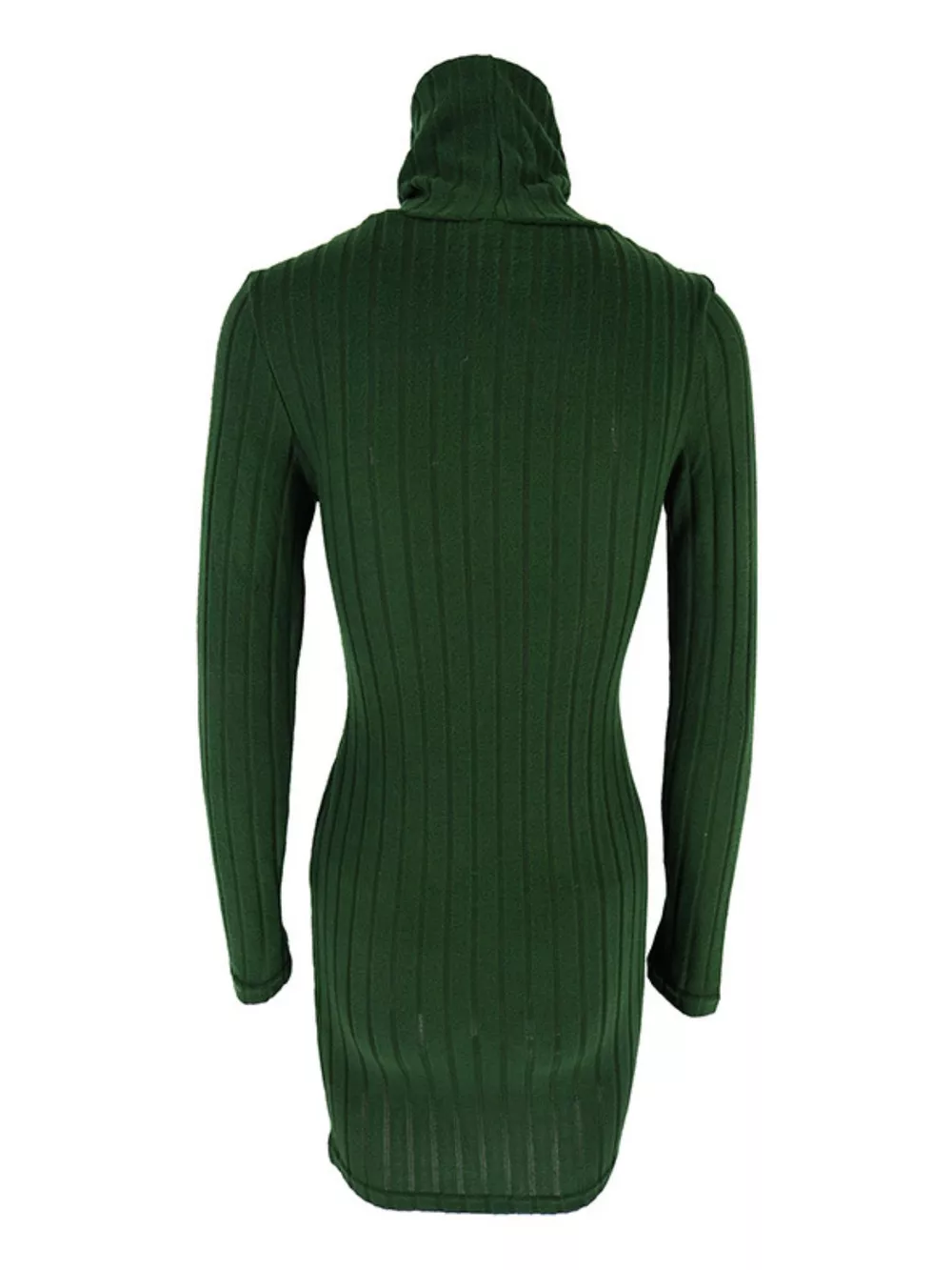 Turtleneck Ribbed Bodycon Mini Dress, image 29
