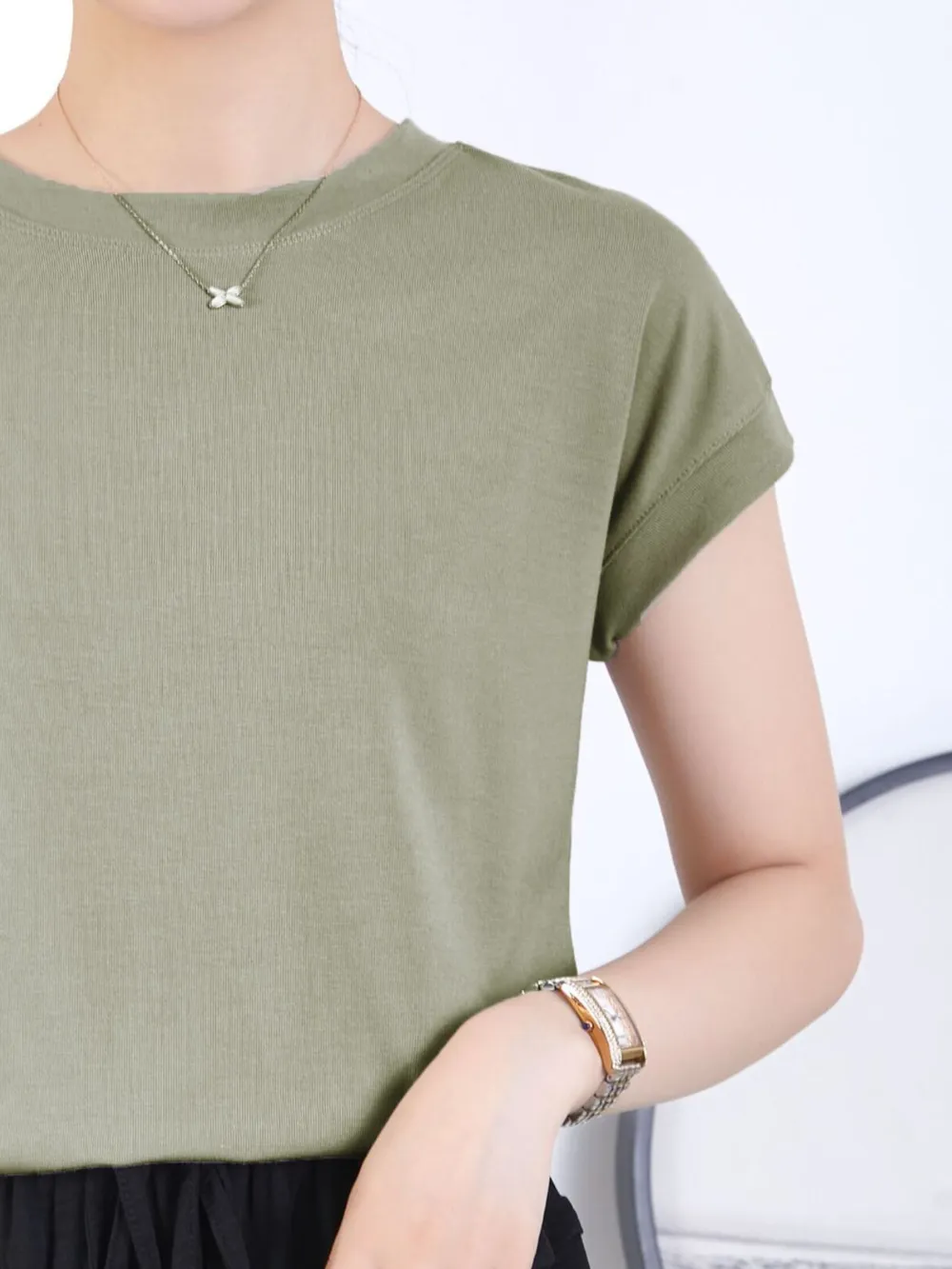 Plus Size Round Neck Short Sleeve T-Shirt, image 11