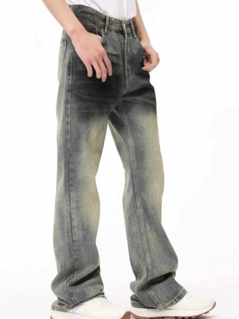 Men's Full Size Fade Loose Fit Jeans Plus Size, image 4