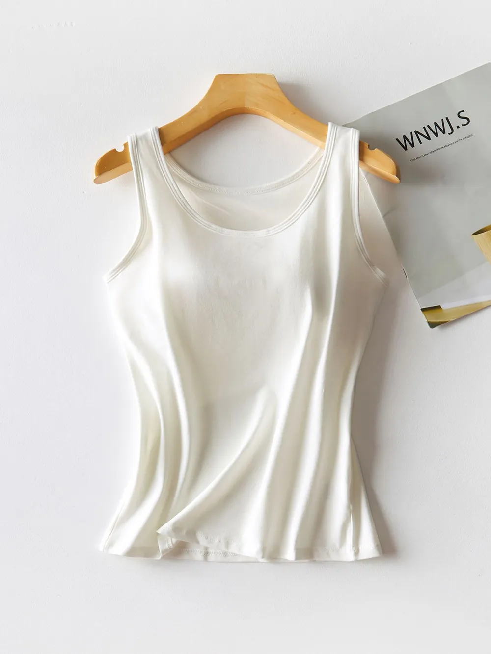 Round Neck Tank with Bra, image 17