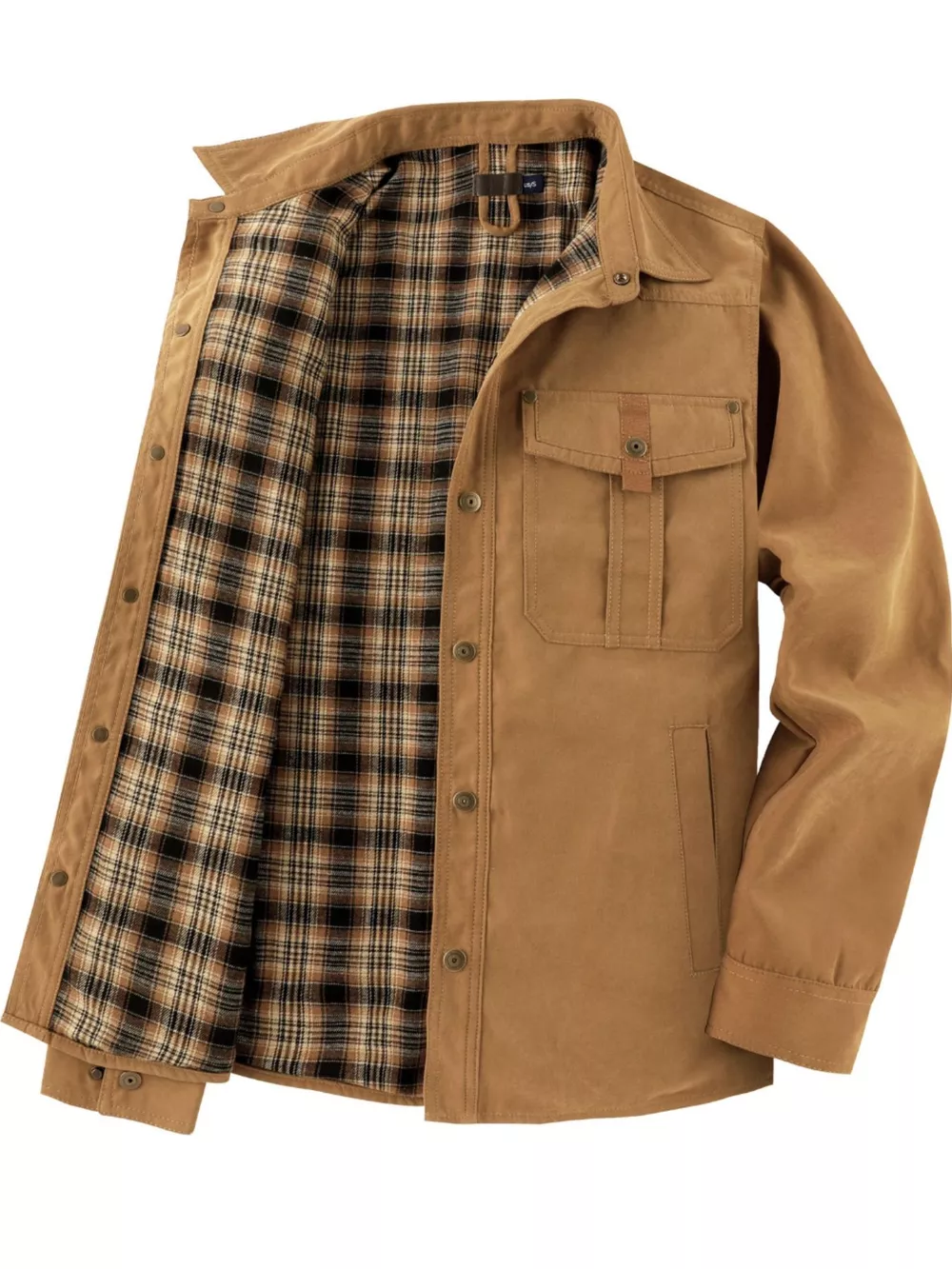 Men's Snap Down Long Sleeve Jacket, image 10