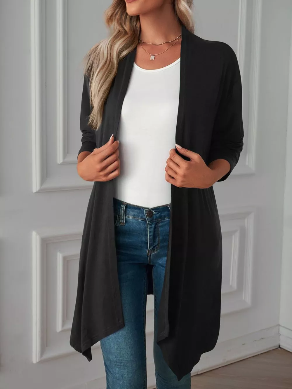 Lightweight Open Front Cardigan, image 20