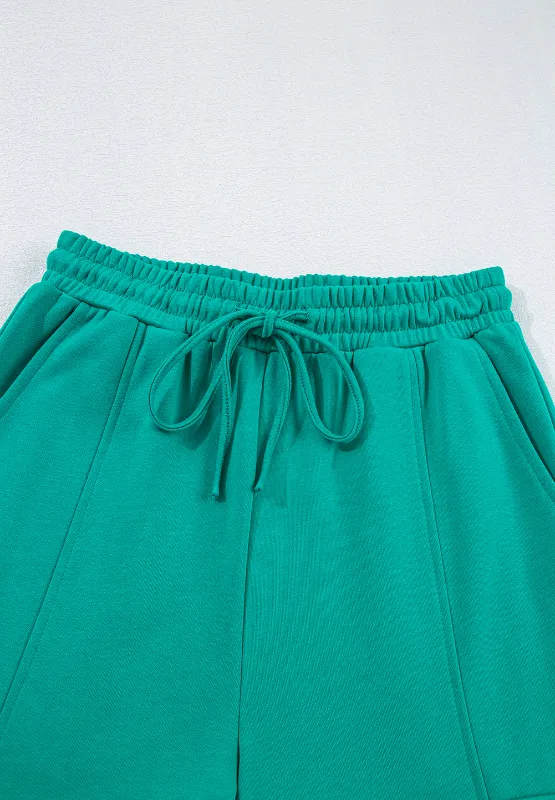 Full Size Round Neck Long Sleeve Top and Drawstring Pants Set, image 8