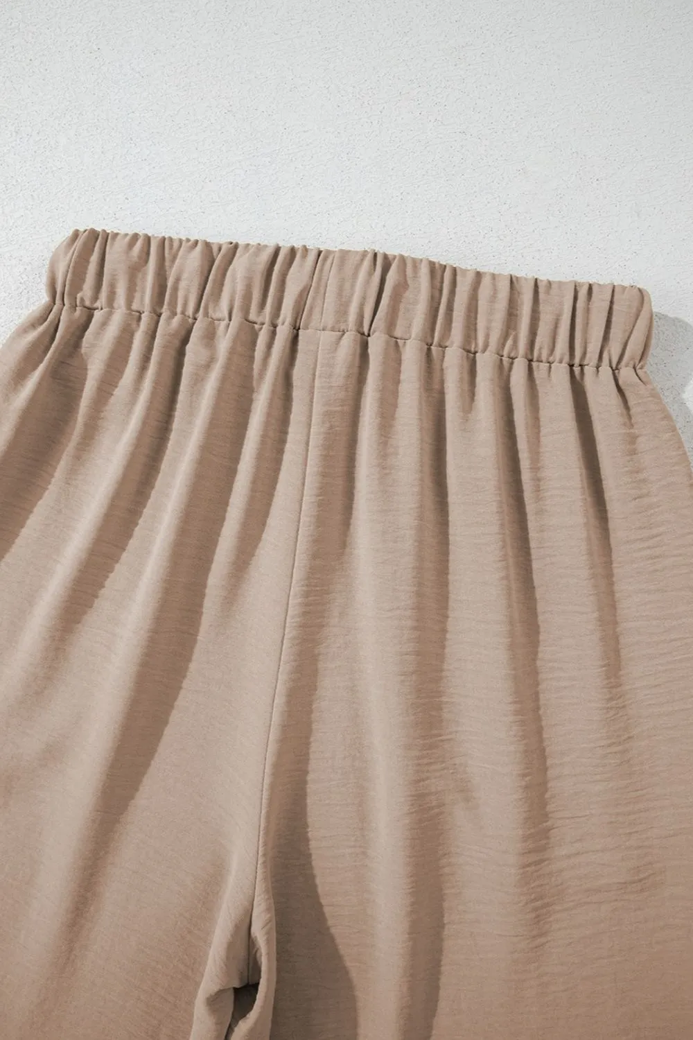 Button Down Vest and Drawstring Wide Leg Pants Set, image 12