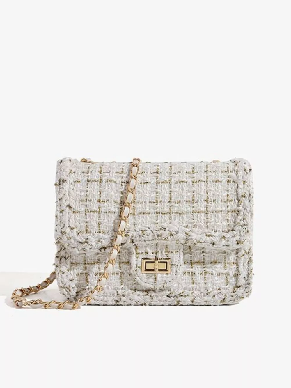 Tweed Chain Shoulder Bag, image 5