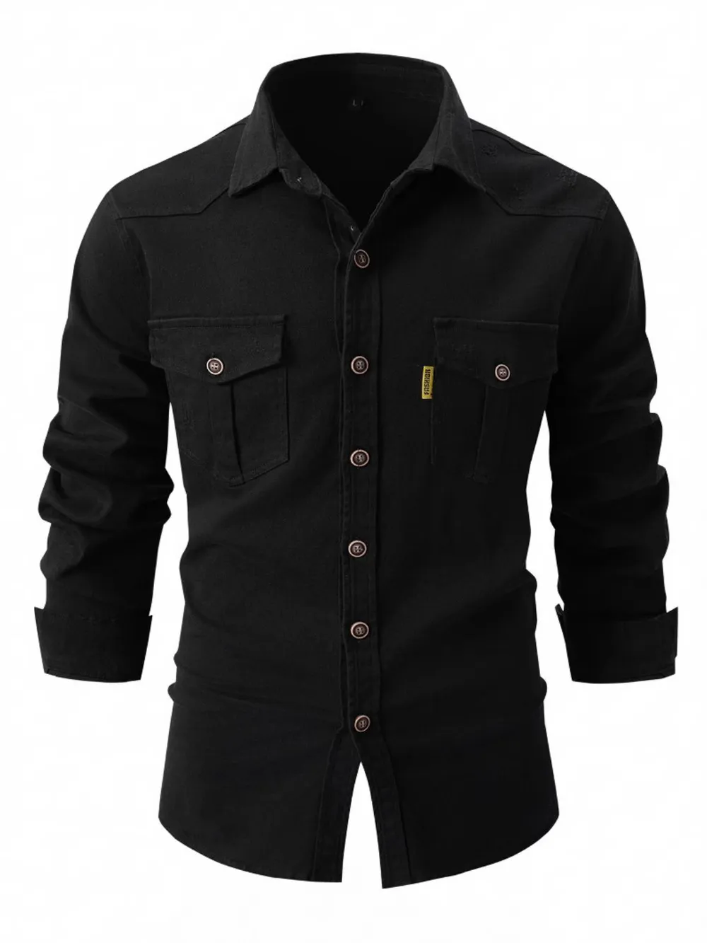 Men's Full Size Button Up Long Sleeve Shirt Plus Size, image 7
