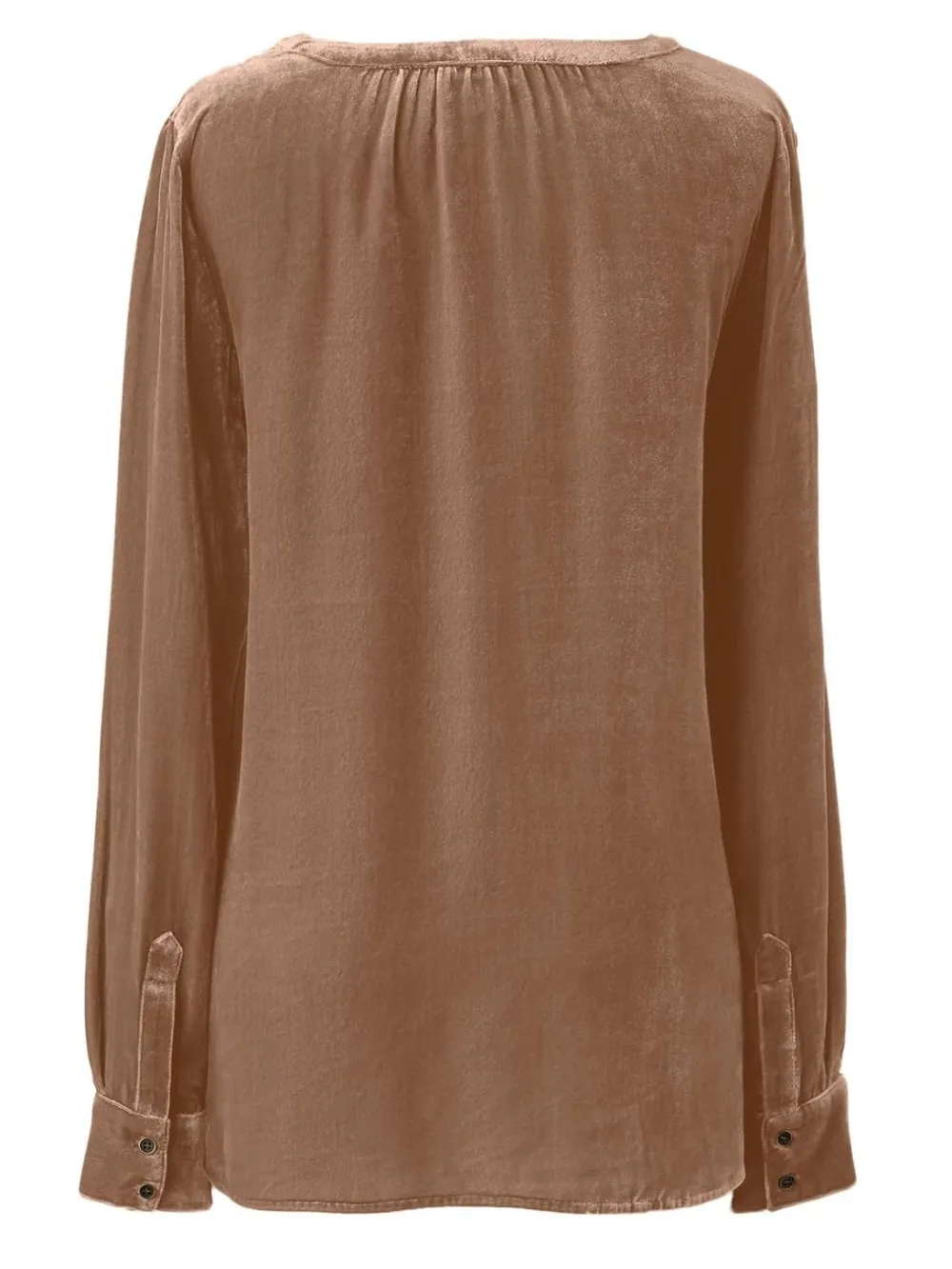 Notched Button Down Long Sleeve Shirt, image 11
