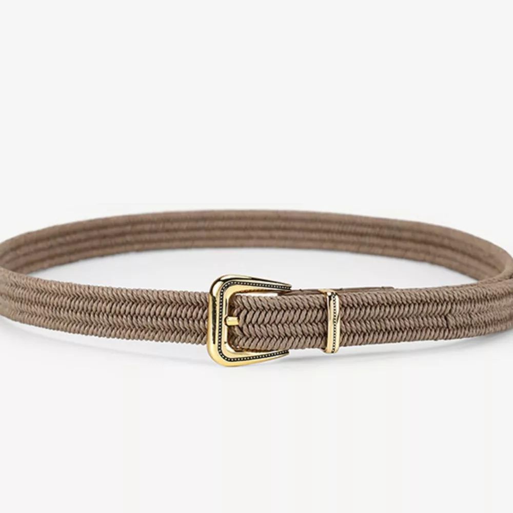 Braided Elastic Stretch Waist Belt, image 2
