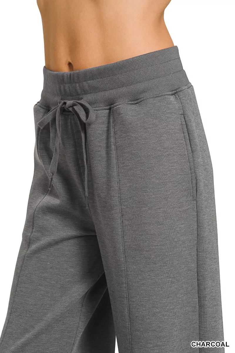 Scuba Collared Short Sleeve Pullover & Center Seam Pants Set, image 2