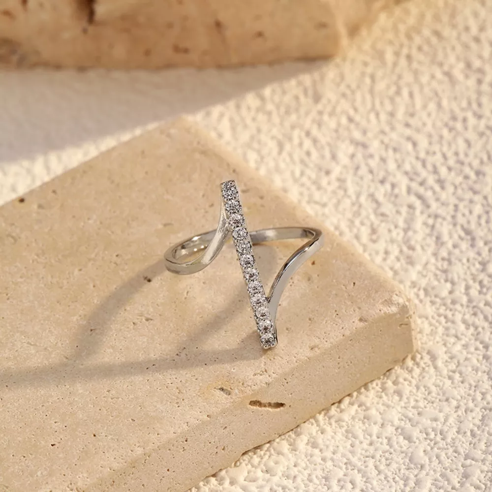 Irregular Rhinestone Ring, image 6