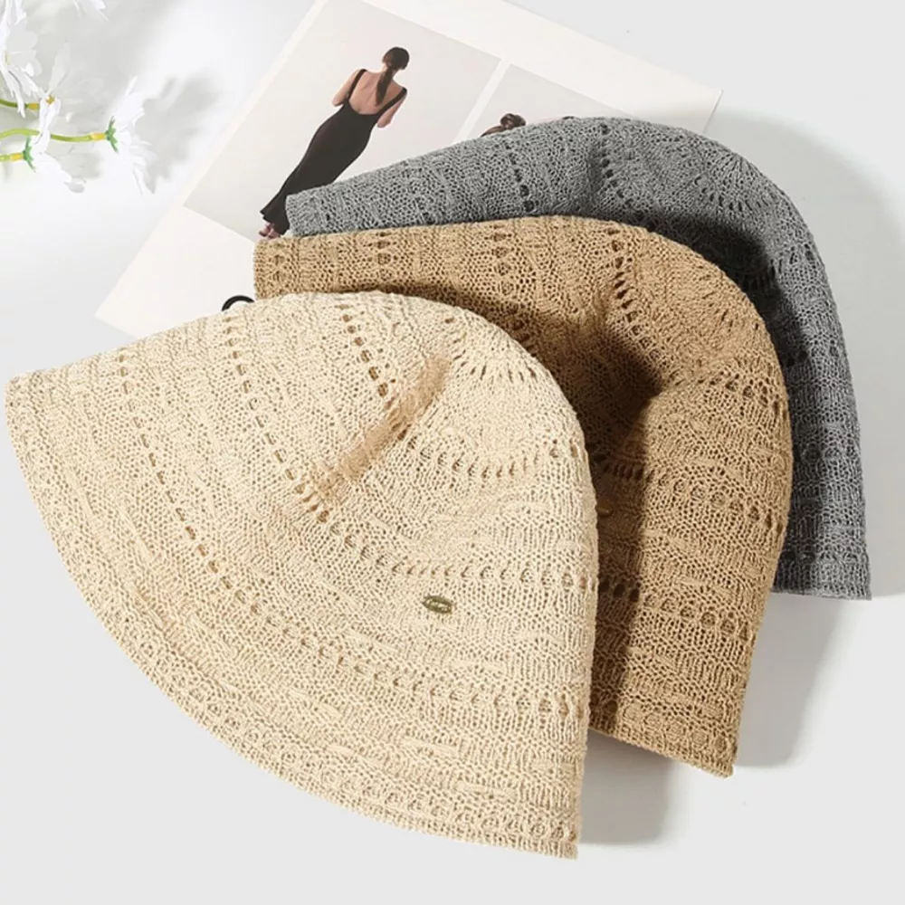 Breathable Knitted Bucket Hat, image 3