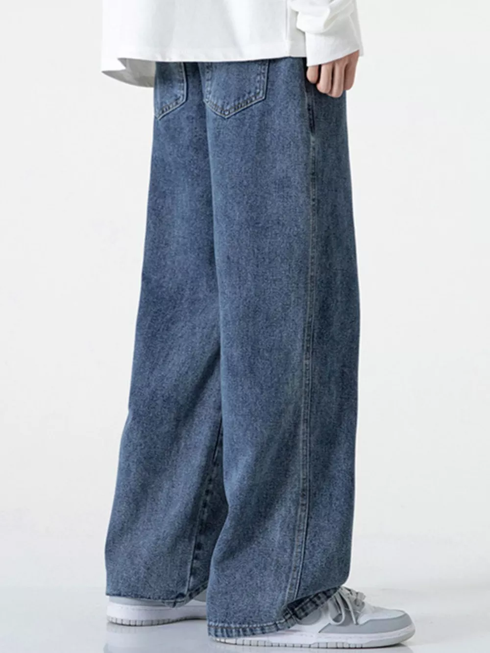 Men's Full Size Loose Fit Drawstring Jeans Plus Size, image 3