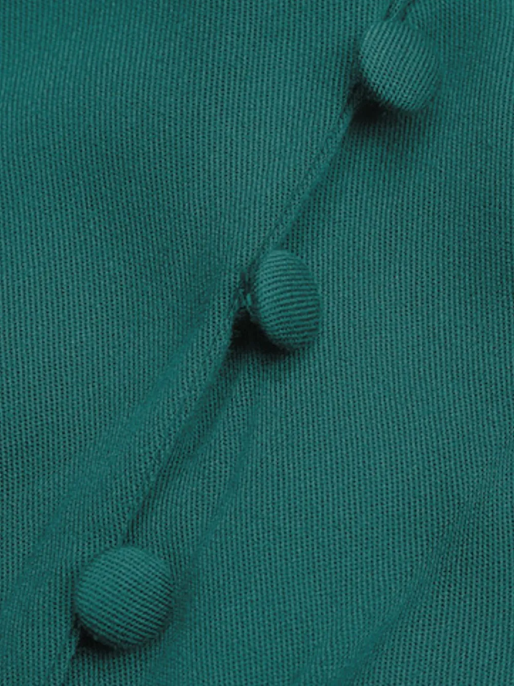 Ruffled Hem V-Neck Balloon Sleeve Dress, image 30