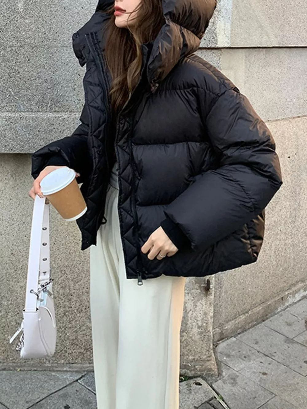 Quilted Hooded Puffer Jacket, image 4
