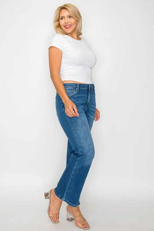 Full Size Cat's Whiskers Mid Rise Ankle Jeans, image 14
