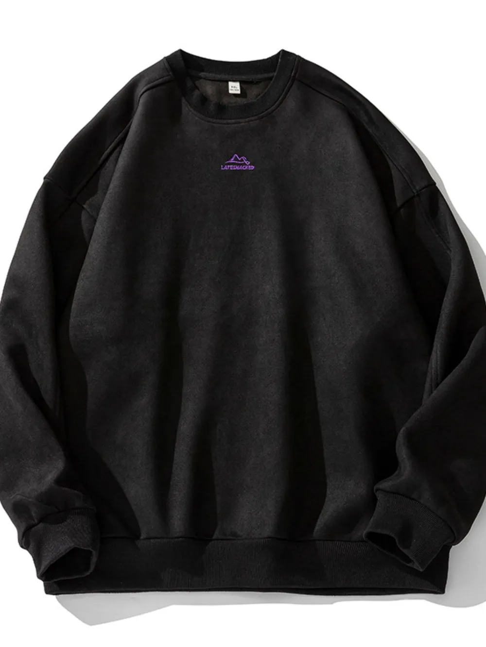 Men's Full Size Round Neck Long Sleeve Sweatshirt Plus Size, image 6