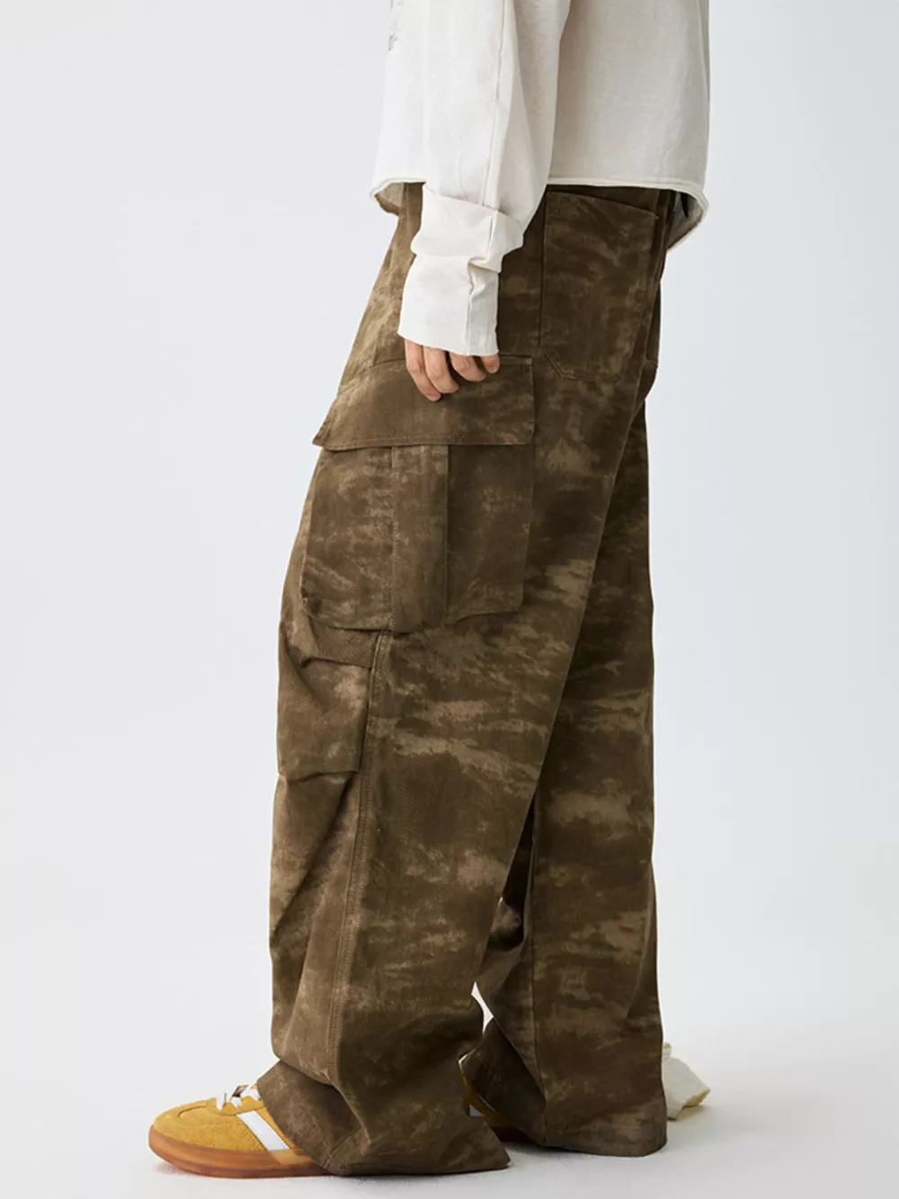 Men's Camouflage Print Cargo Pants, image 6