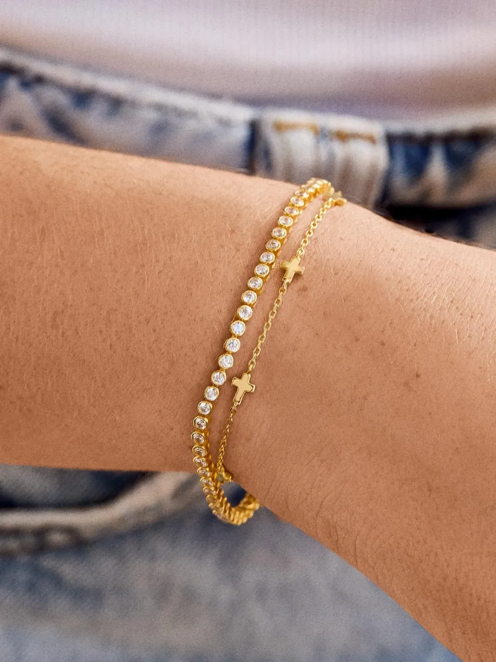 18K Gold-Plated Titanium Steel Bracelet, image 7