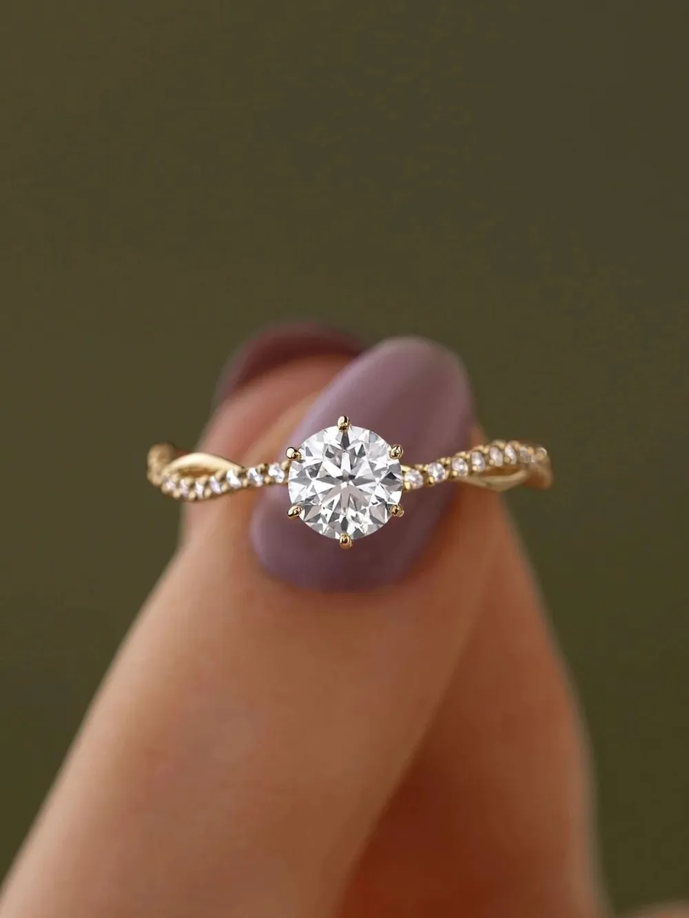 925 Sterling Silver Inlaid Zircon Ring, image 5