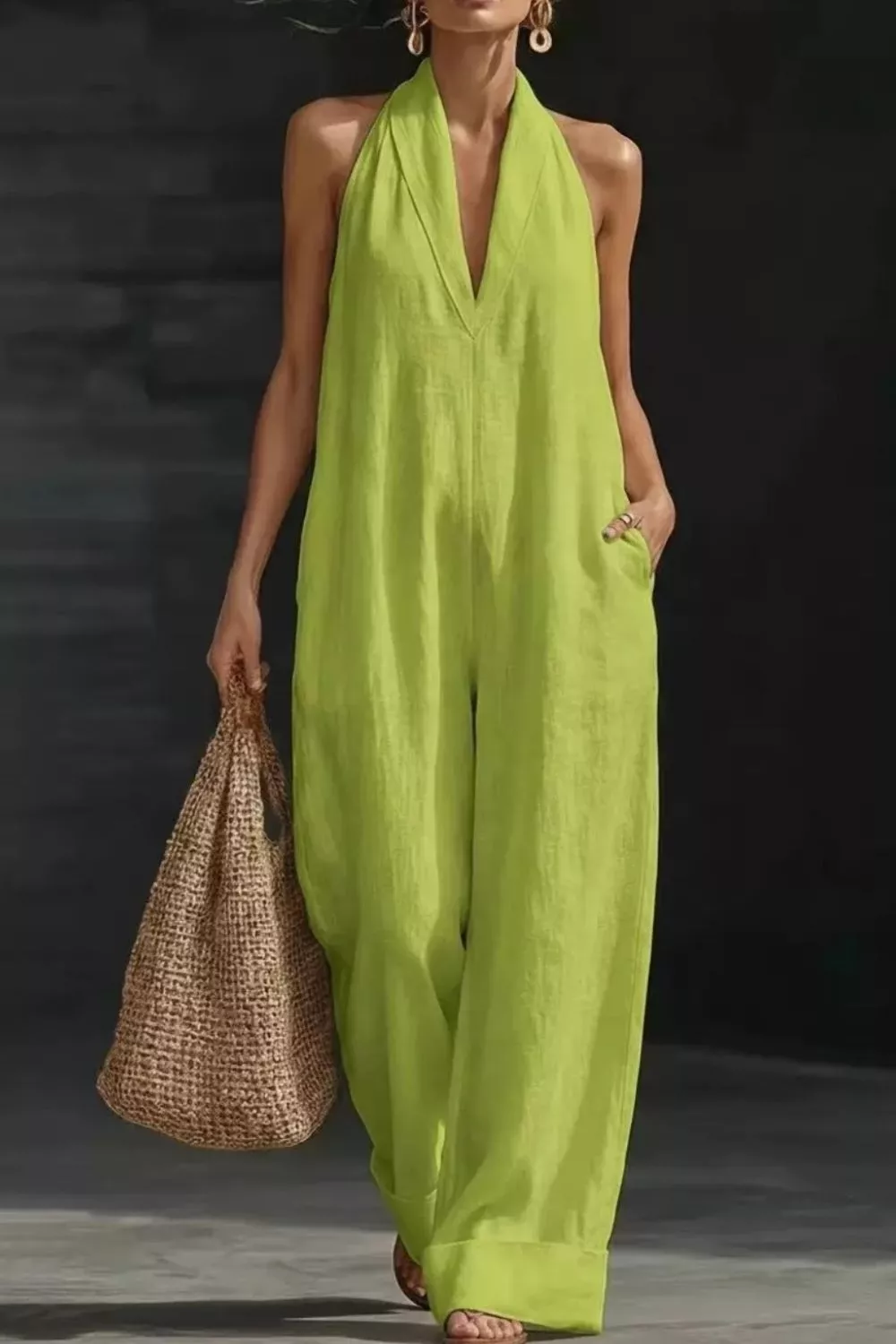 Sleeveless Wide Leg Jumpsuit, image 7