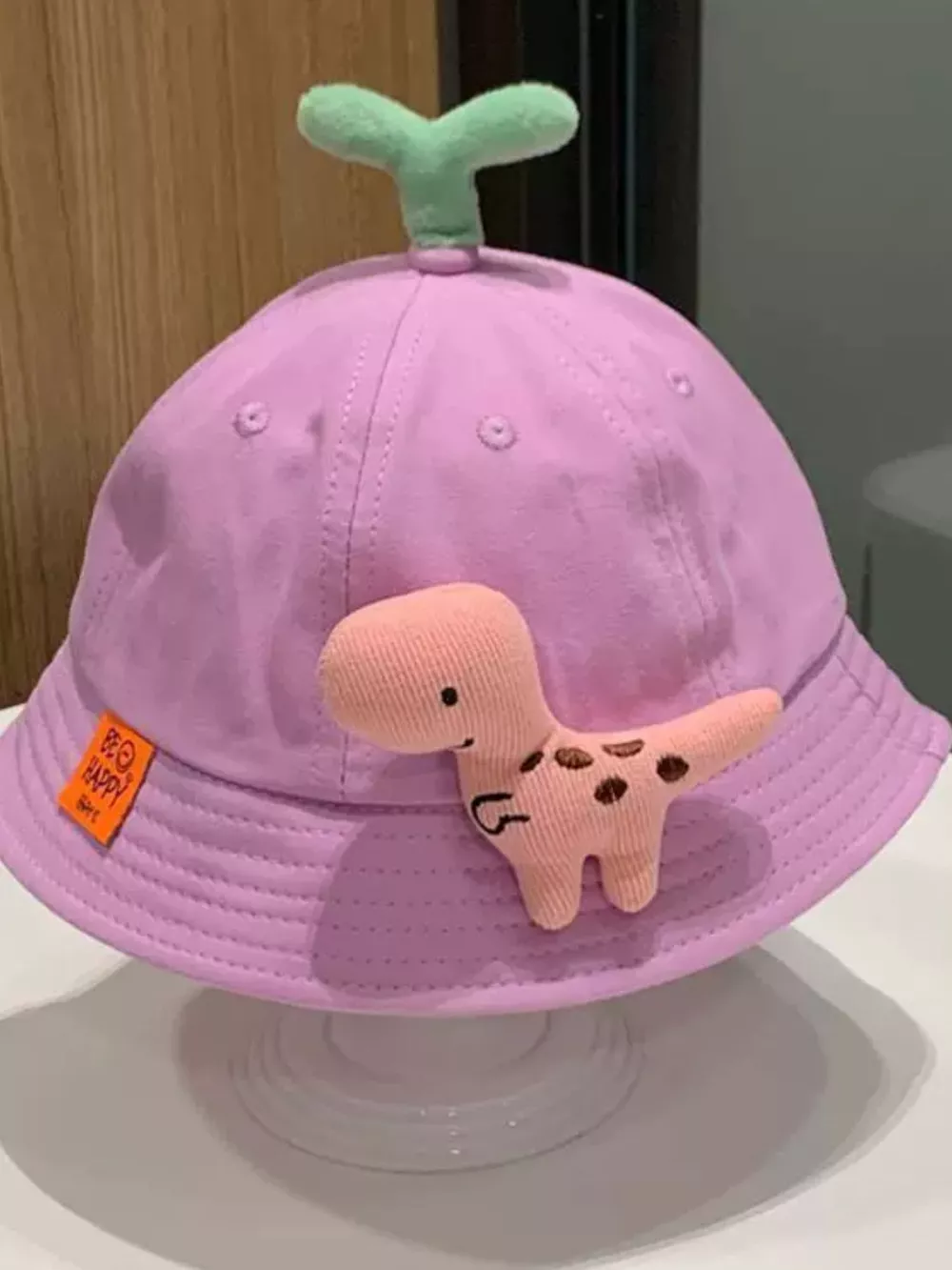 Children's Dinosaur & Sprout Decor Bucket Hat, image 13