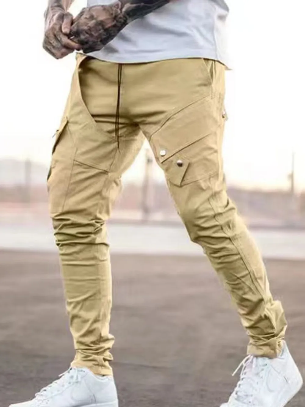 Men's Plus Size Pants with Cargo Pockets, image 3