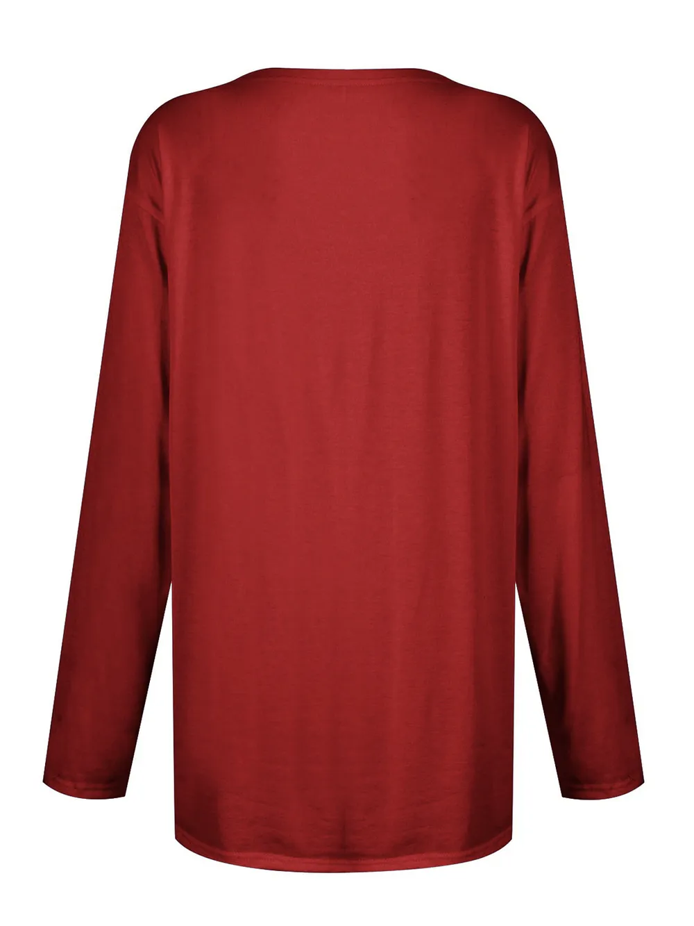 Full Size Pocketed Round Neck Long Sleeve T-Shirt, image 29