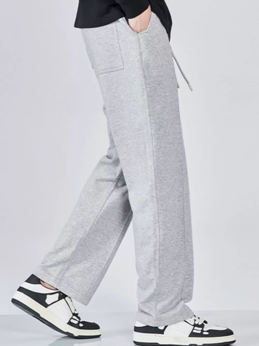 Men's Full Size Casual Drawstring Wide Leg Sweatpants Plus Size, image 2