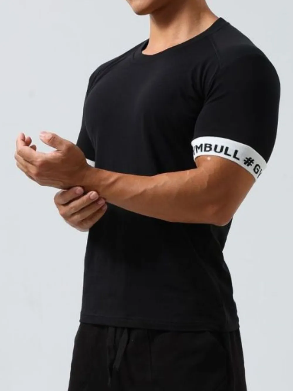 Men's Round Neck Contrast Short Sleeve T-Shirt, image 5