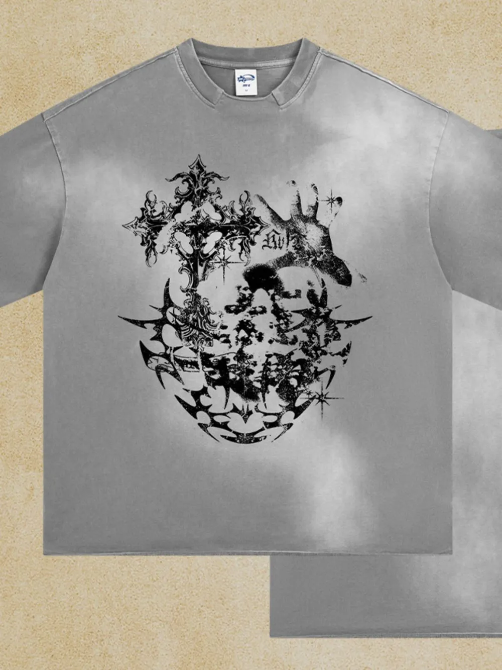 Men's Graphic Round Neck Half Sleeve T-Shirt, image 5