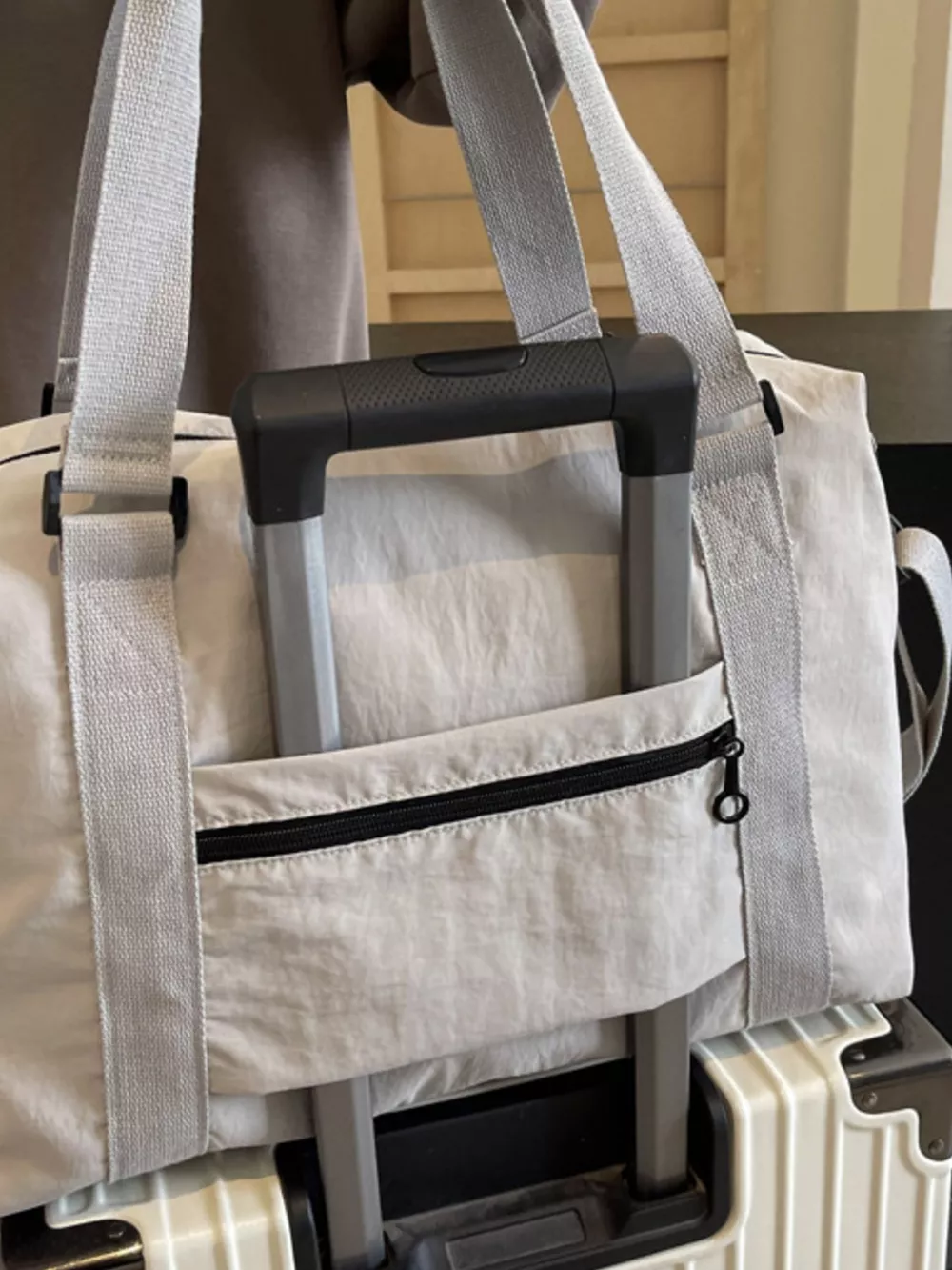 Lightweight Oxford Cloth Travel Duffel Bag, image 6