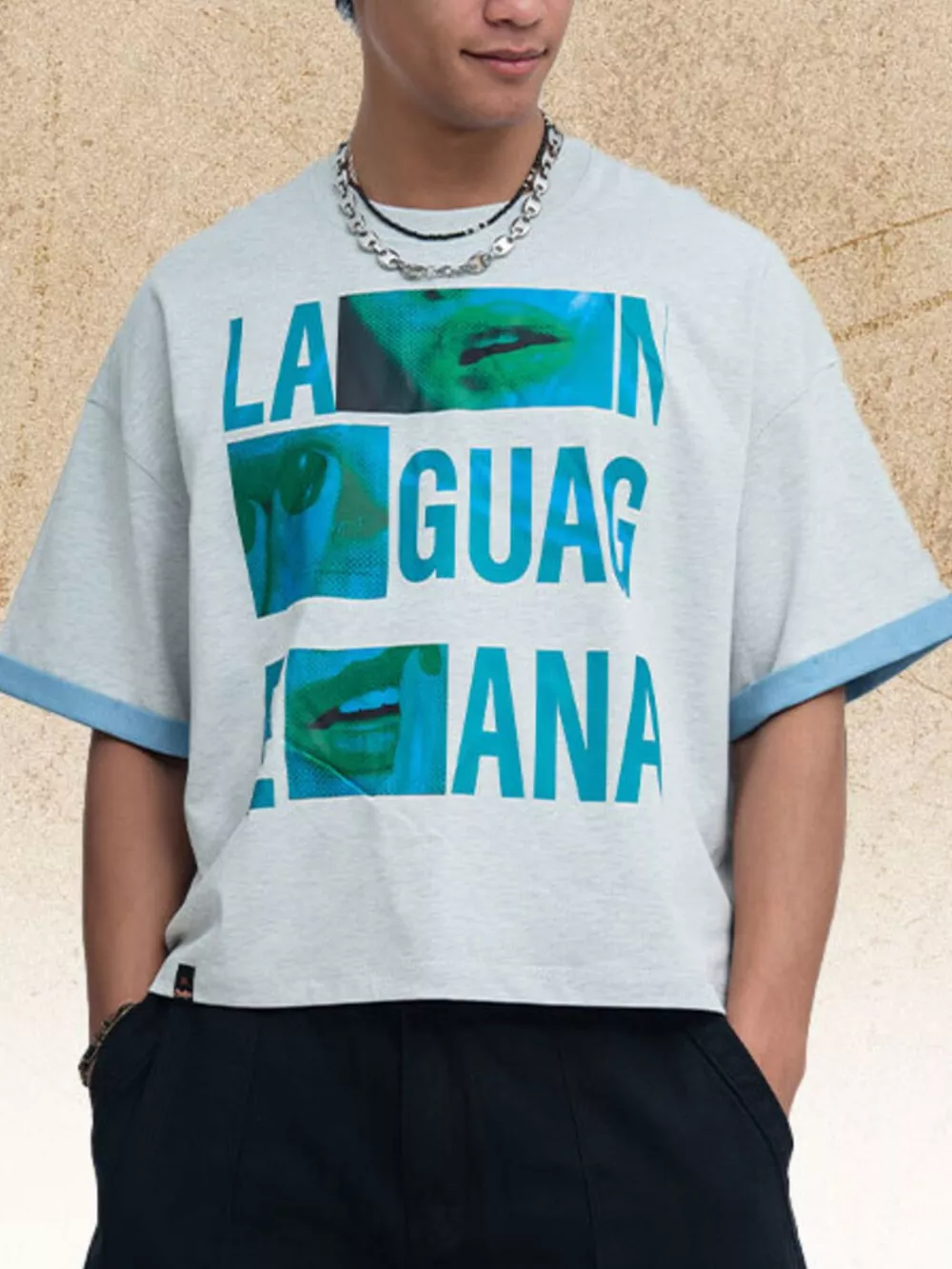 Men's Graphic Round Neck Short Sleeve Top, image 2