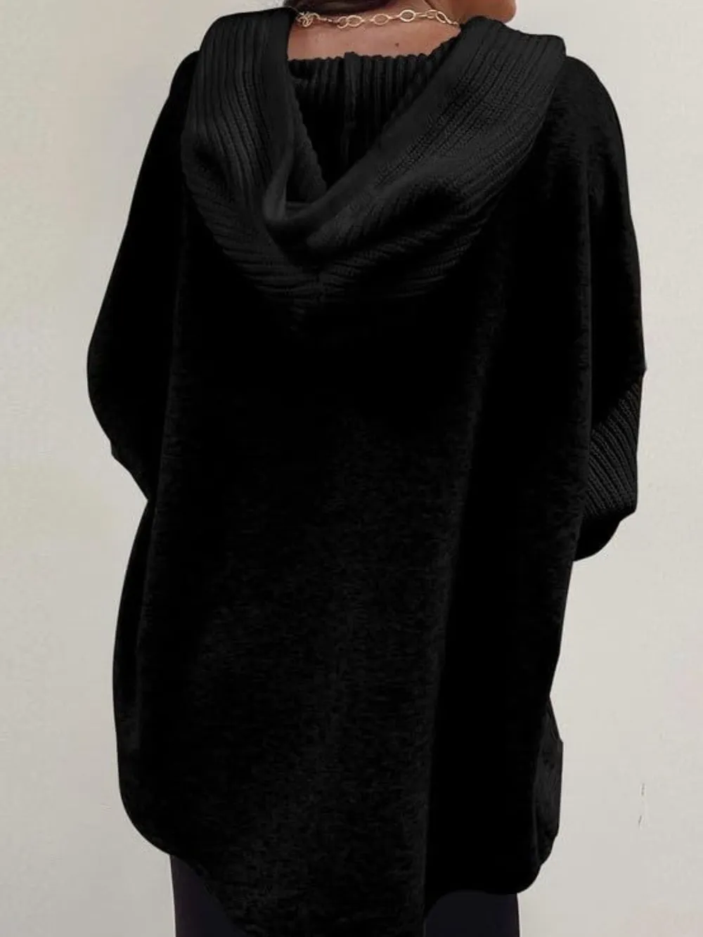 Drawstring Button Front Hoodie, image 15