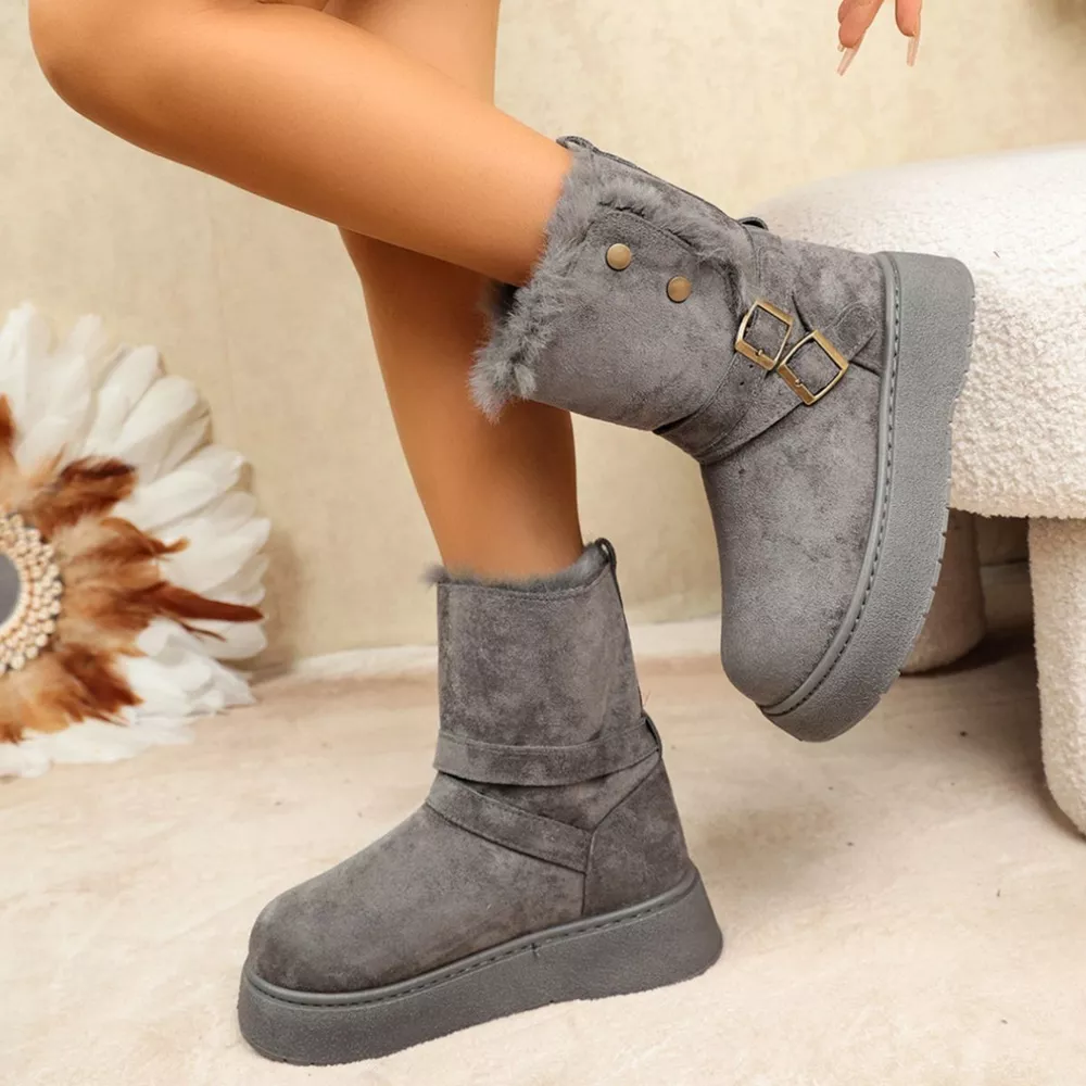 Round Toe Platform Boots, image 9