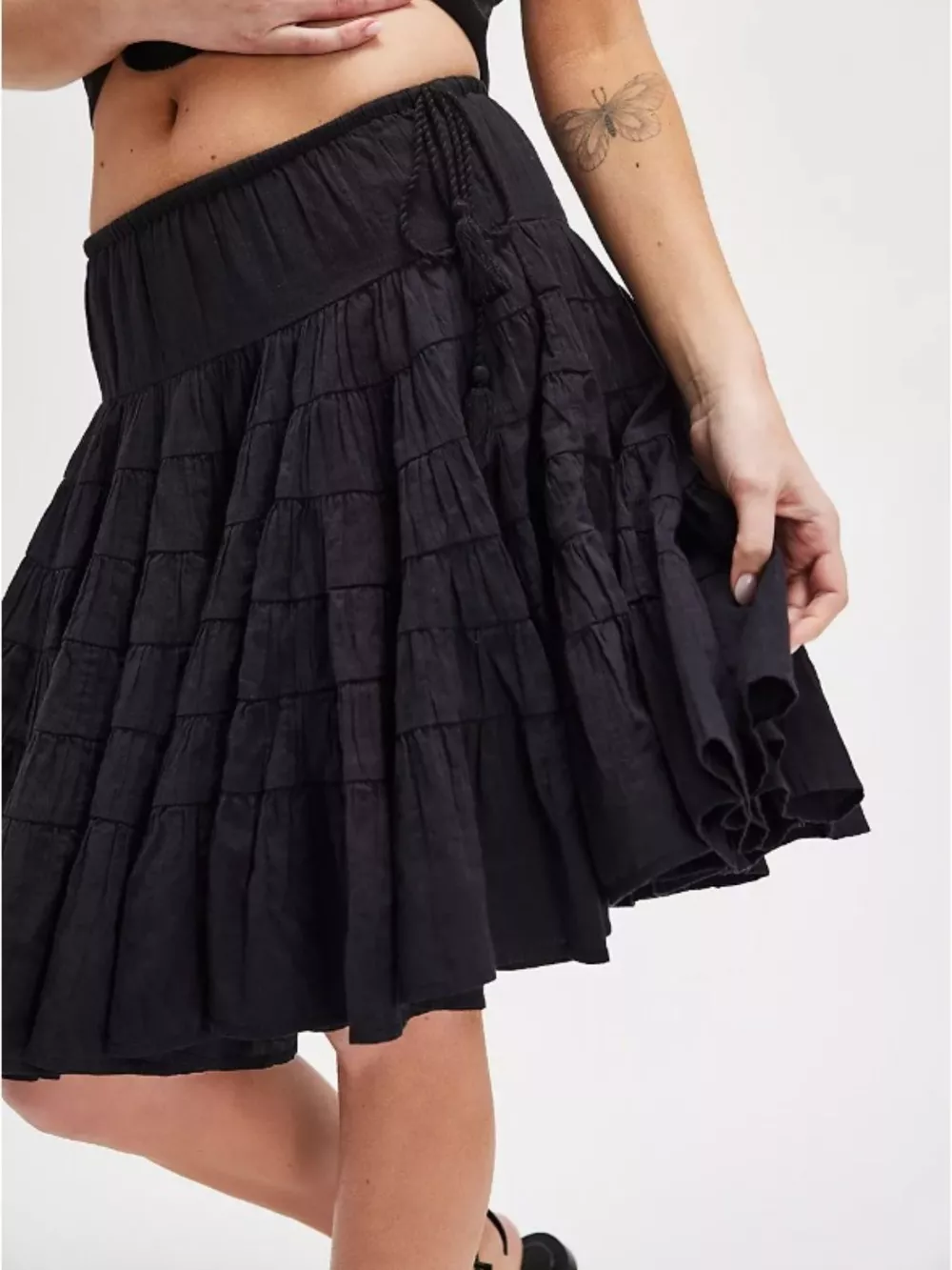 Tiered Drawstring Mini Skirt, image 22