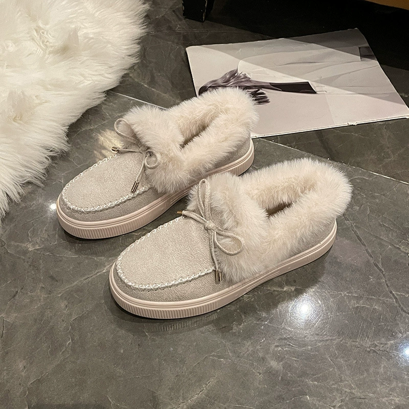 Fuzzy Round Toe Slip-Ons, image 16