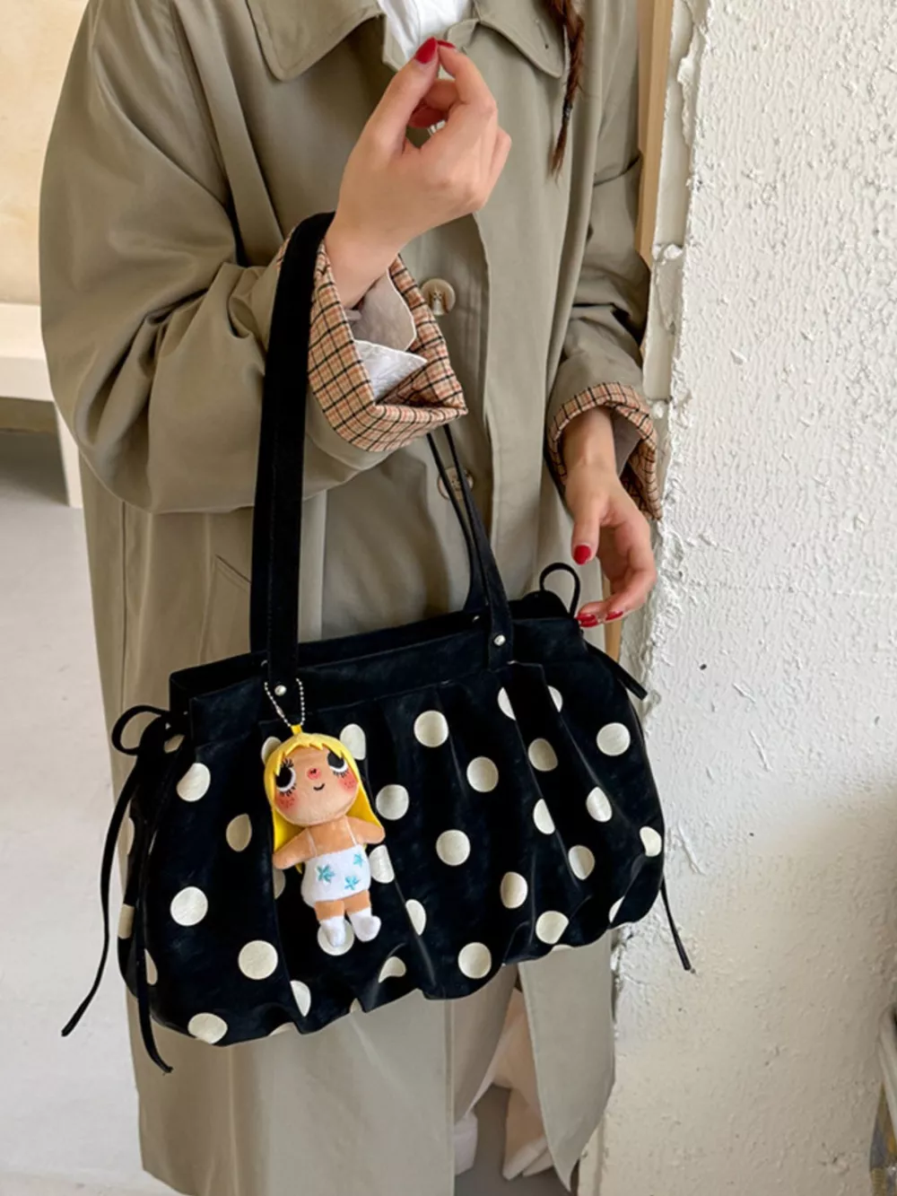 Polka Dot Shoulder Bag