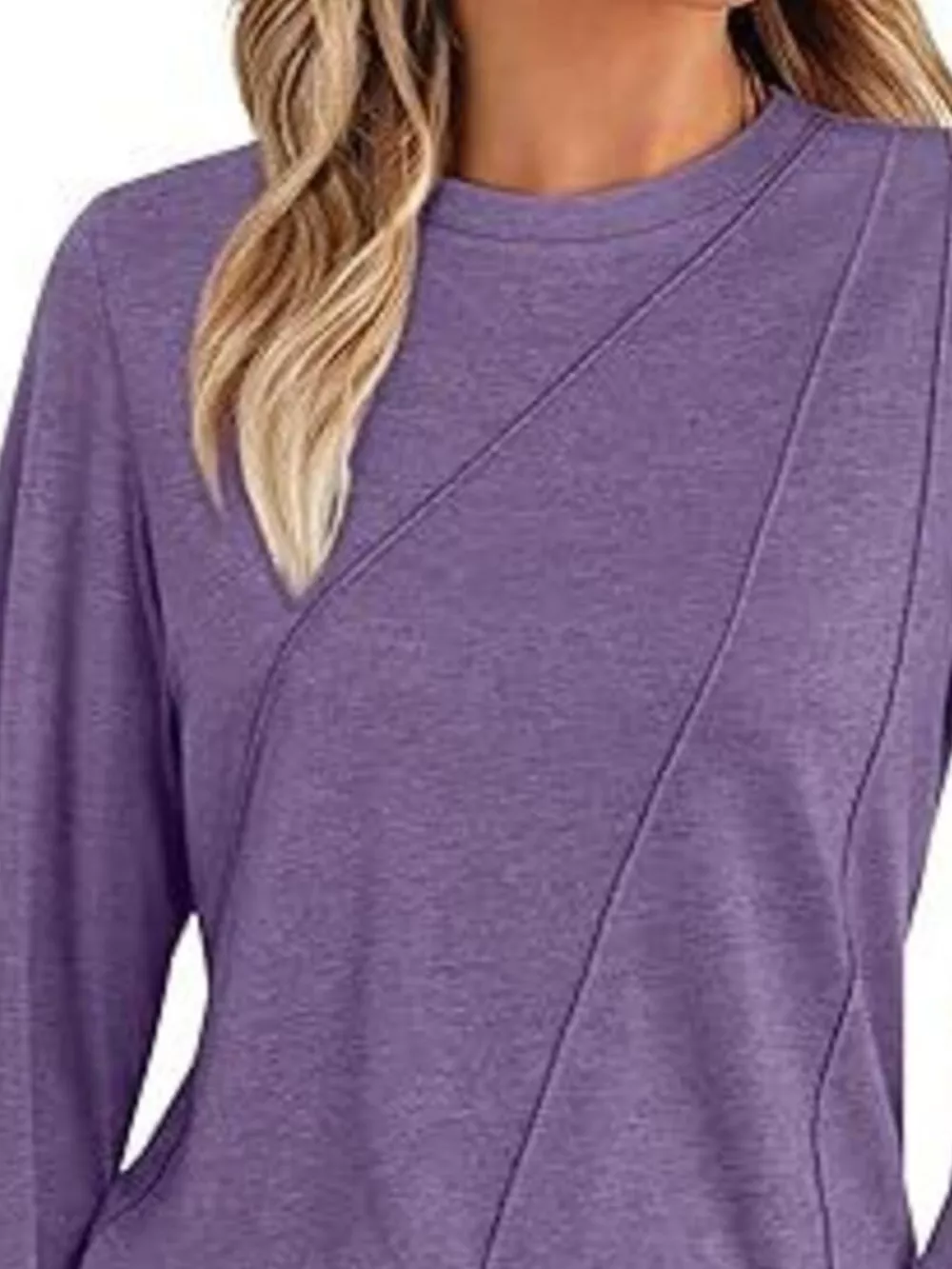 Round Neck Long Sleeve Top, image 4
