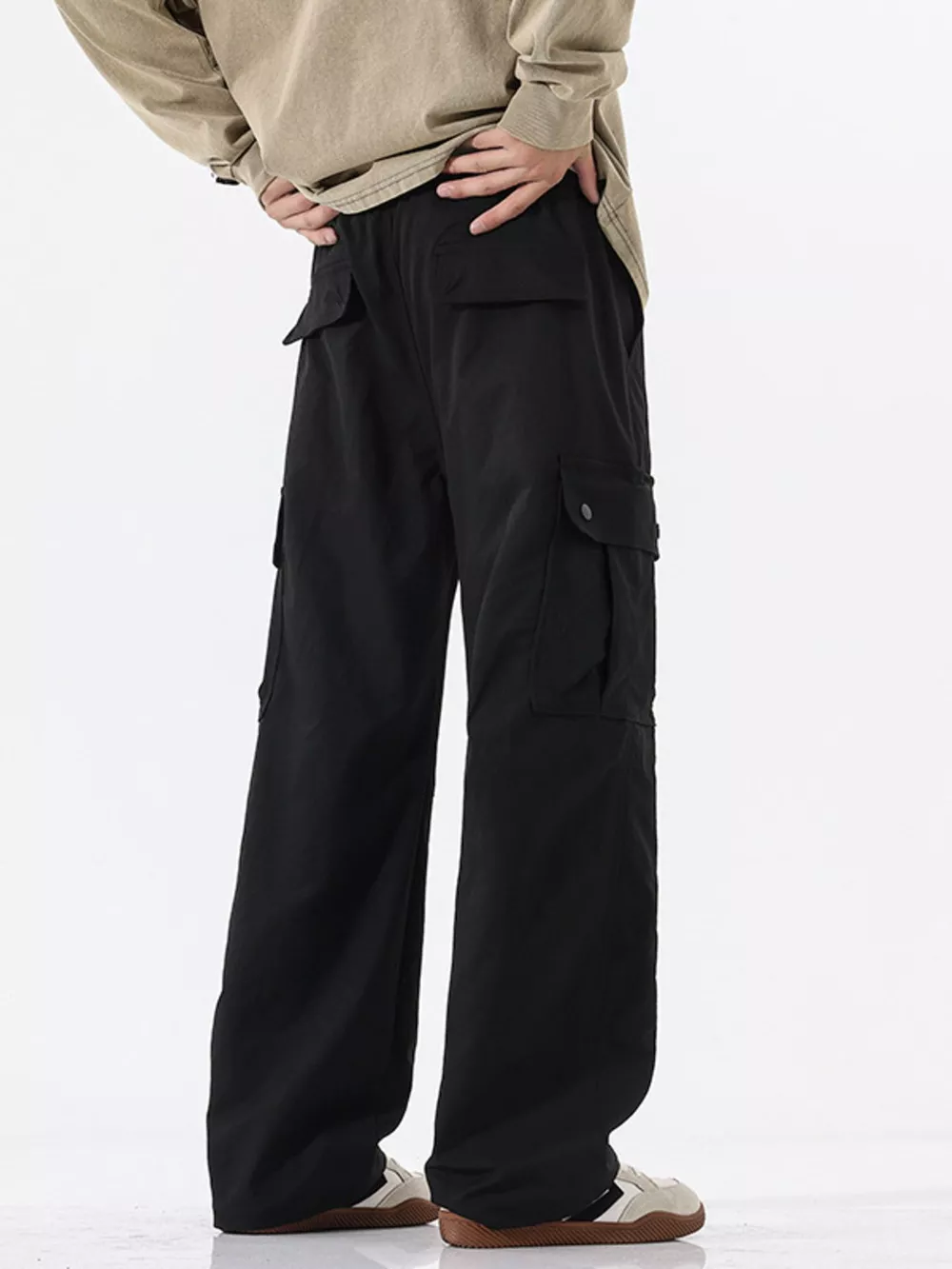 Men's Full Size Loose Fit Cargo Pants Plus Size, image 12