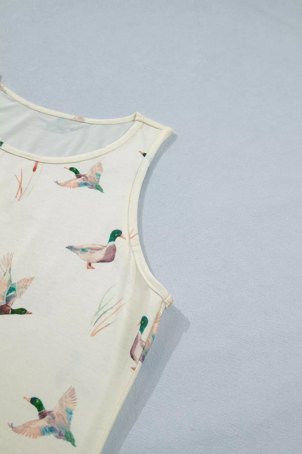Mallard Print Western Style Tank Top, image 6