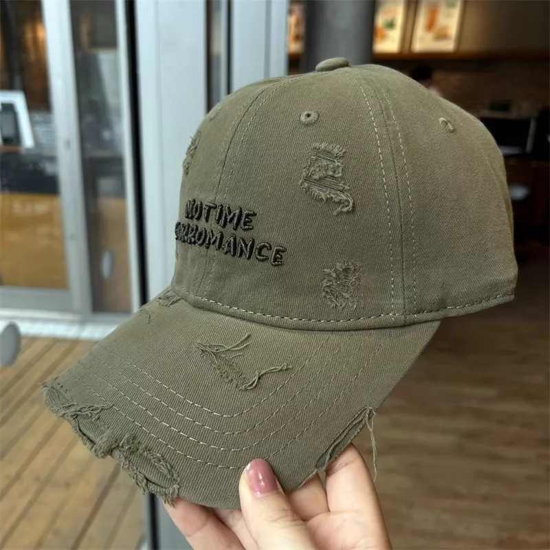 Distressed Embroidered Baseball Cap, image 8